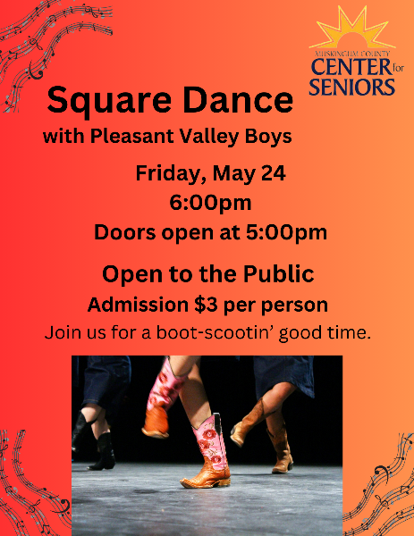 Square Dance - Friday, May 24, 2024 - Muskingum County Center for Seniors