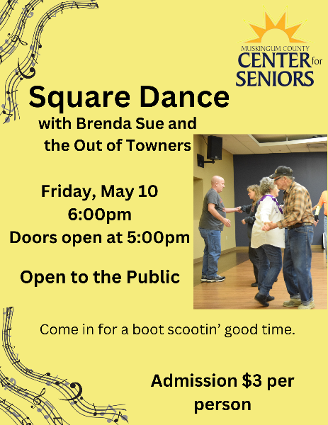 Square Dance - Friday, May 10, 2024 - Muskingum County Center for Seniors